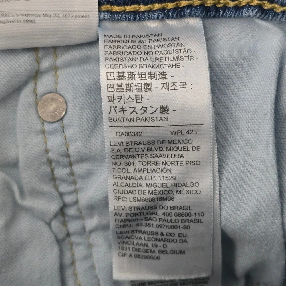 Levis 502 Regular Taper Mens Light Wash Blue Denim Jeans‎ 32x32 29507-0736